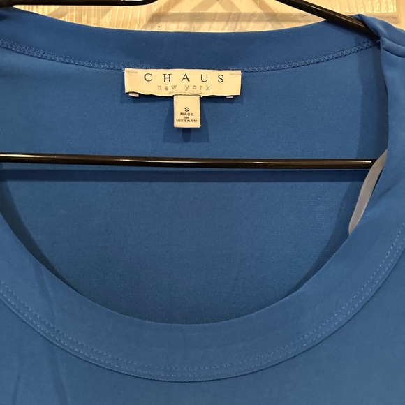 CHAUS NY ELBOW SLEEVE HANDKERCHIEF HEM- S - Picture 2 of 3